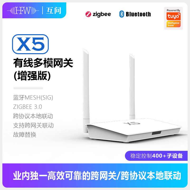 Smart Home Remote Control - Doodle Zigbee Bluetooth 듀얼 모드 X5