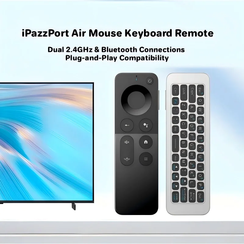 Smart Home Keyboard - IPazzPort 2.4G 및 블루투스 미니 무선