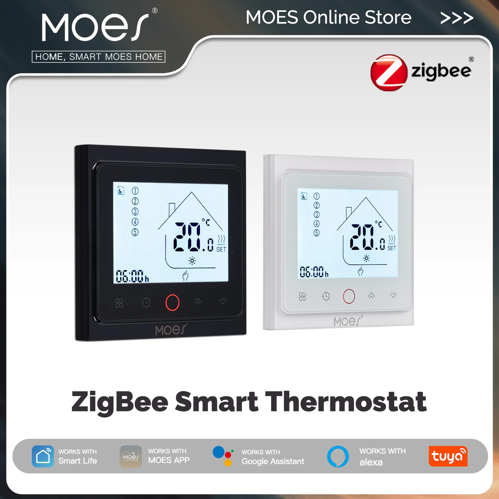 Smart Home Furniture - MOES Tuya ZigBee 스마트 온도 조절기