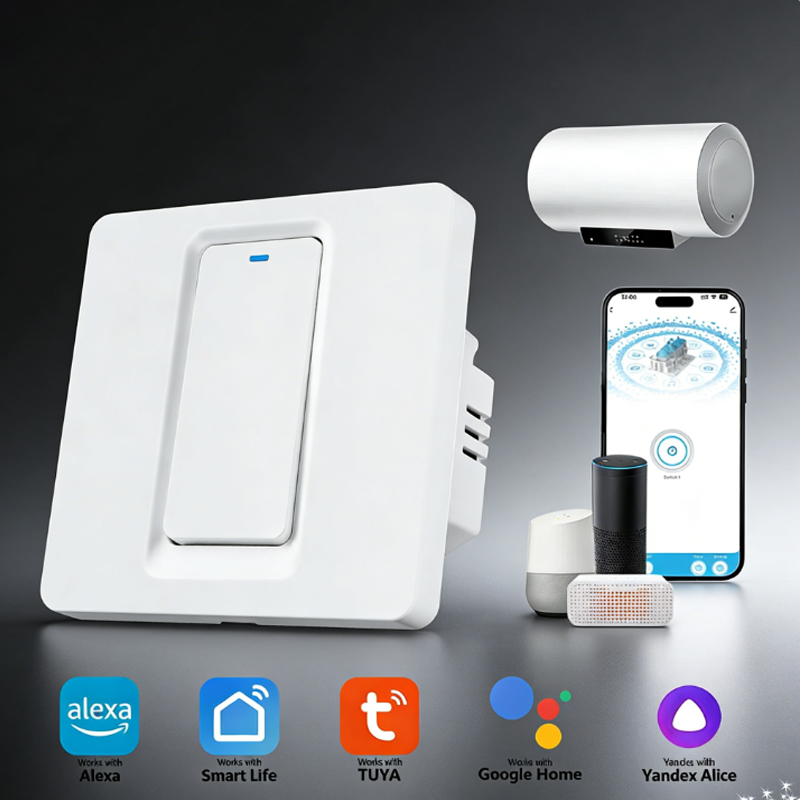Smart Home Life - 스마트 온수기 스위치/WiFi&블루투스 터치 컨트롤은 Alexa/Google