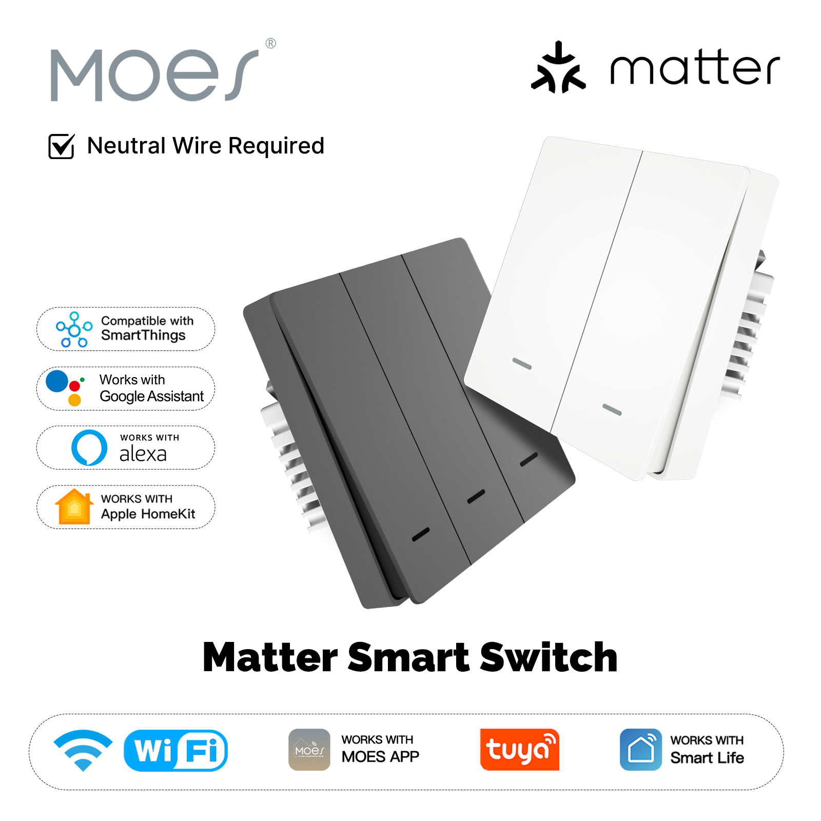 Smart Home Life - MOES Matter Tuya WiFi 스마트 라이트