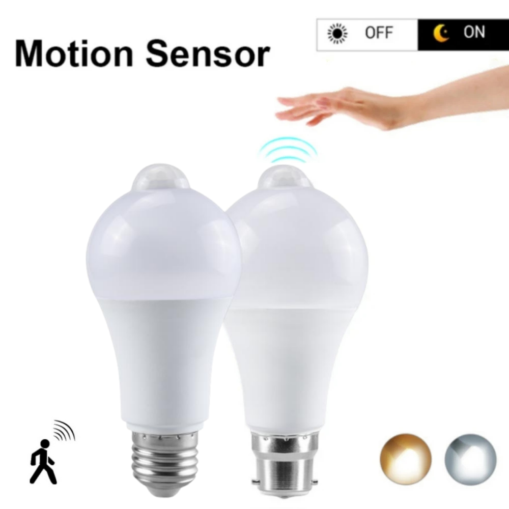 Smart Home Lighting Control - PIR 모션 센서 LED 전구 12W