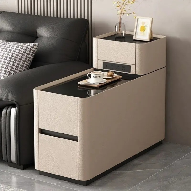 Smart Home Furniture - 스마트 소파 사이드 캐비닛 무선 충전