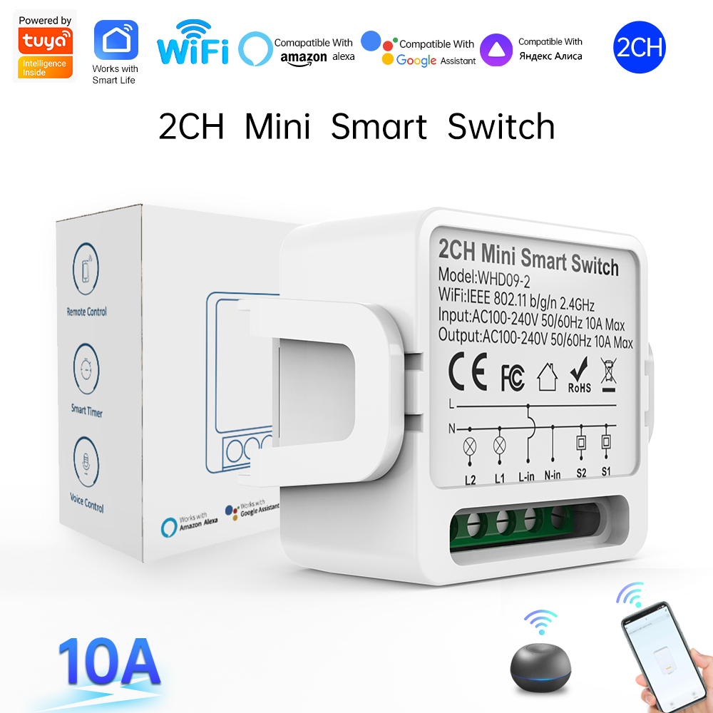 Smart Home Life - 2웨이 투야 스마트 스위치 2갱 스마트