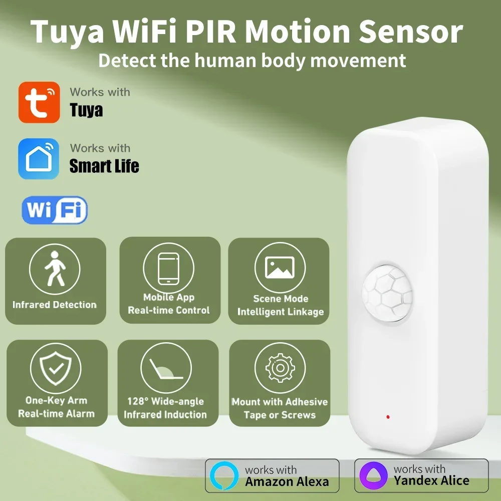 Smart Home Assistant - 투야 와이파이 모션 센서 PIR 스마트