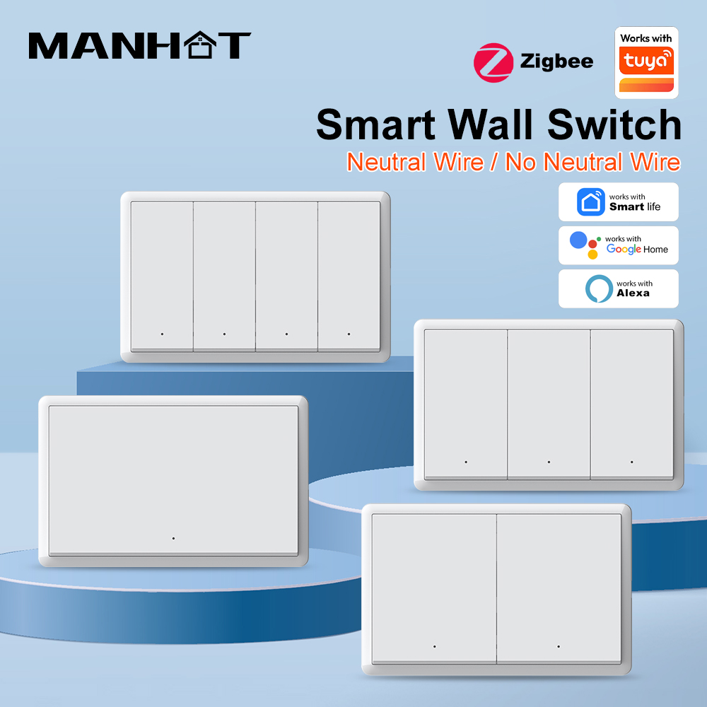Smart Home Life - MANHOT ZigBee3.0 스마트 스위치 중성선 없음