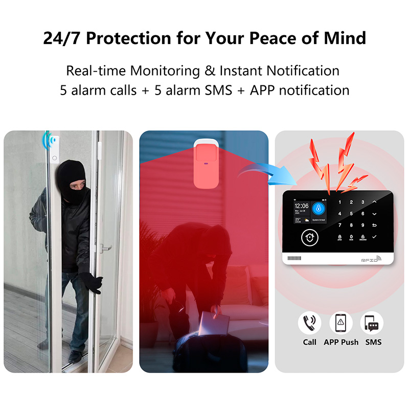 가정용 Tuya WIFI GSM 보안 경보 호스트 도난 - Smart Home Keyboard 리뷰 및 가격