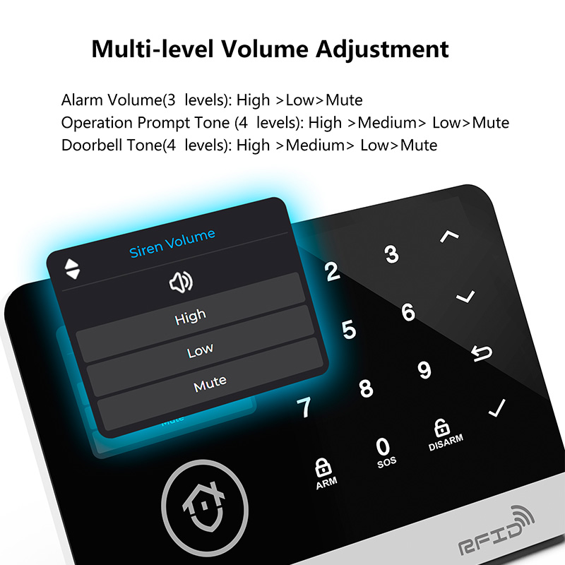 가정용 Tuya WIFI GSM 보안 경보 호스트 도난 - Smart Home Keyboard 리뷰 및 가격