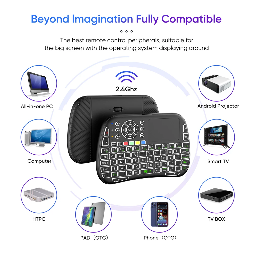 미니 키보드 자이로스코프 듀얼 모드 2.4G BT5.0 - Smart Home Keyboard 리뷰 및 가격