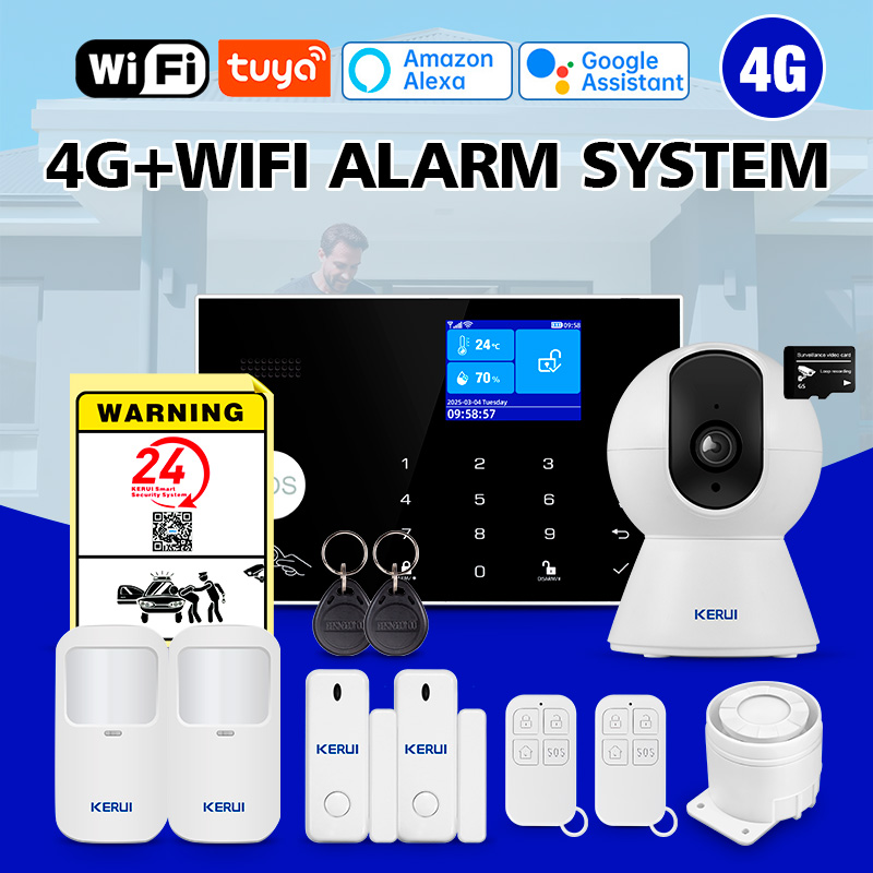 KERUI WiFi+4G 가정용 경보기 온도/습도 표시 - Smart Home Keyboard 리뷰 및 가격