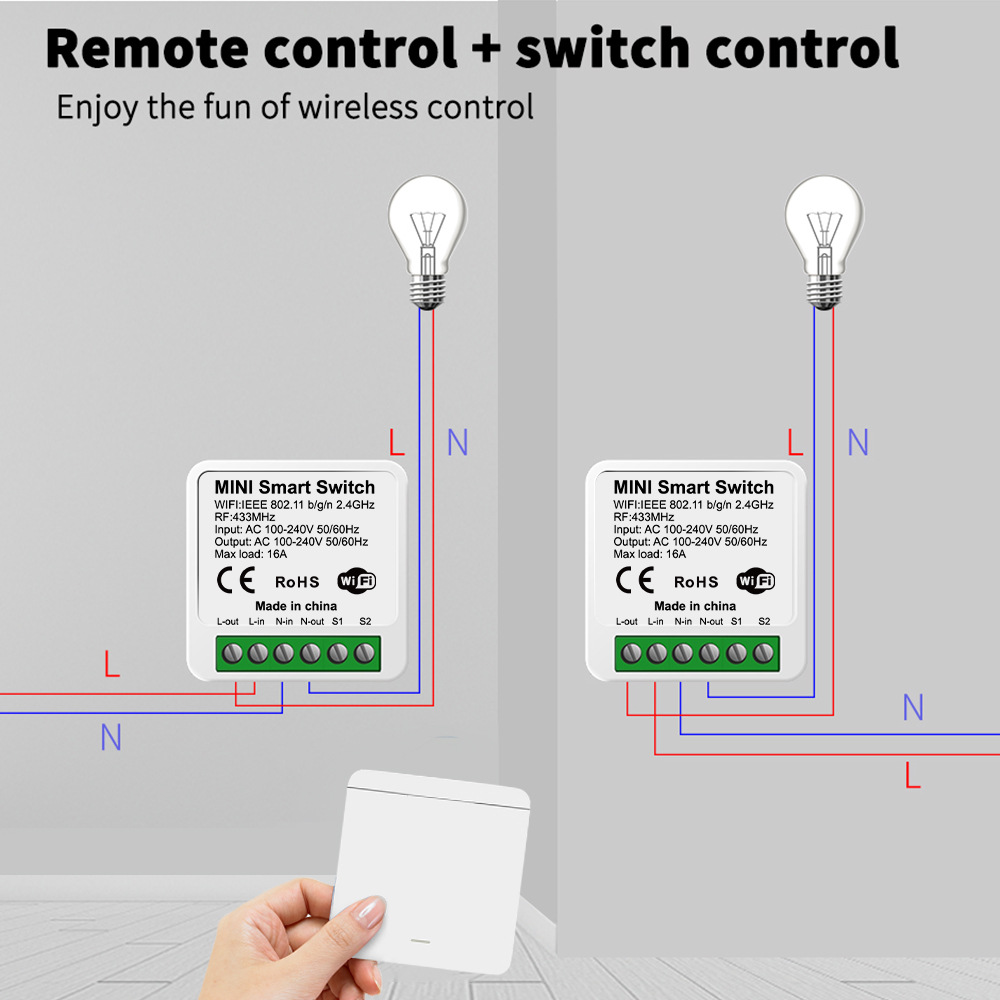 투야 와이파이 스마트 조명 스위치 스마트 홈 무선 RF - Smart Home Life 리뷰 및 가격