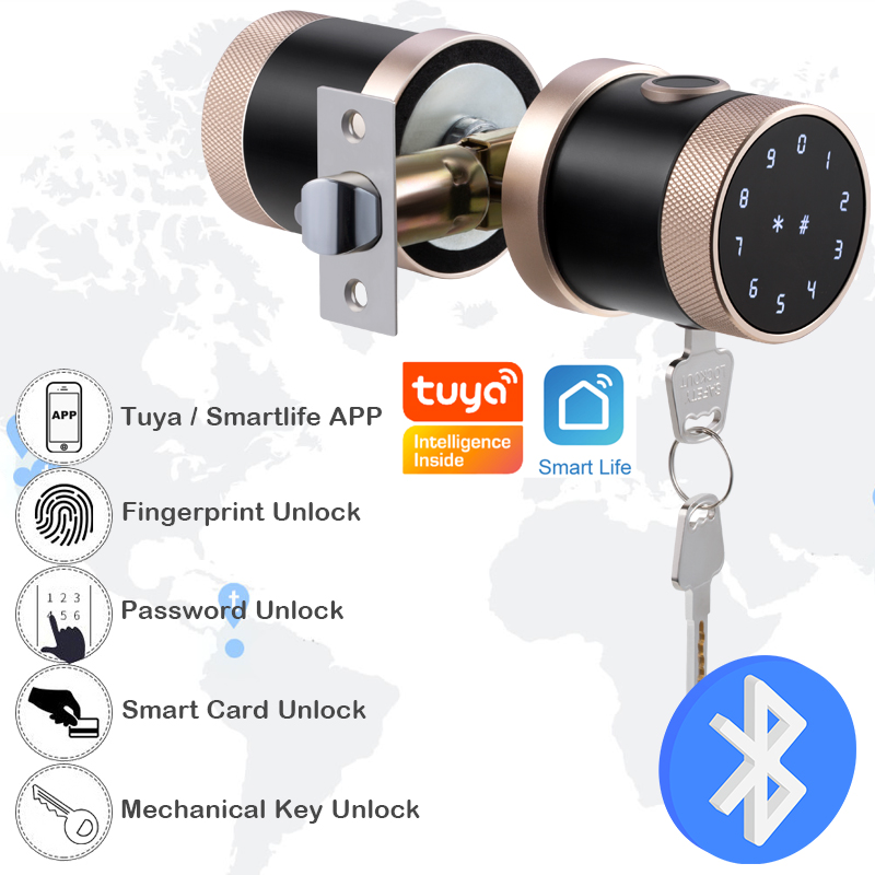 지문 도어 잠금 Tuya 블루투스 와이파이 디지털 키보 - Smart Home Keyboard 리뷰 및 가격