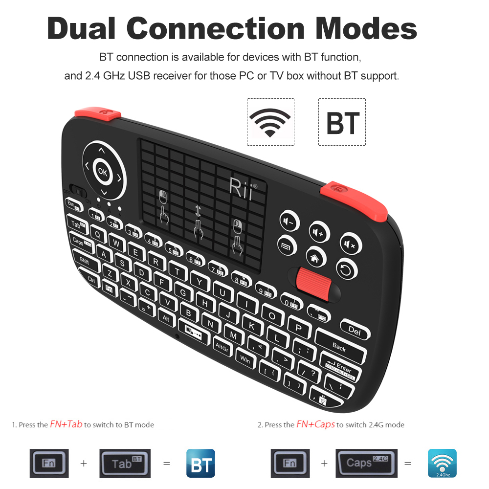 Rii I4 미니 BT 무선 키보드 터치패드 포함 2. - Smart Home Keyboard 리뷰 및 가격