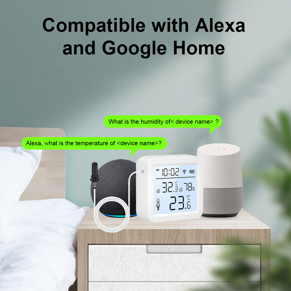 외부 프로브가 있는 WiFi 습도 온도 센서, 실내/실 - Smart Home Life 리뷰 및 가격