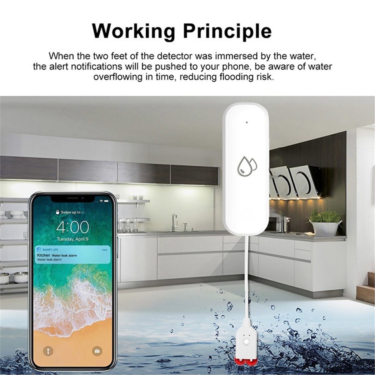 호환 가능한 ZigBee 누수 센서 알람 Tuya Sm - Smart Home Life 리뷰 및 가격