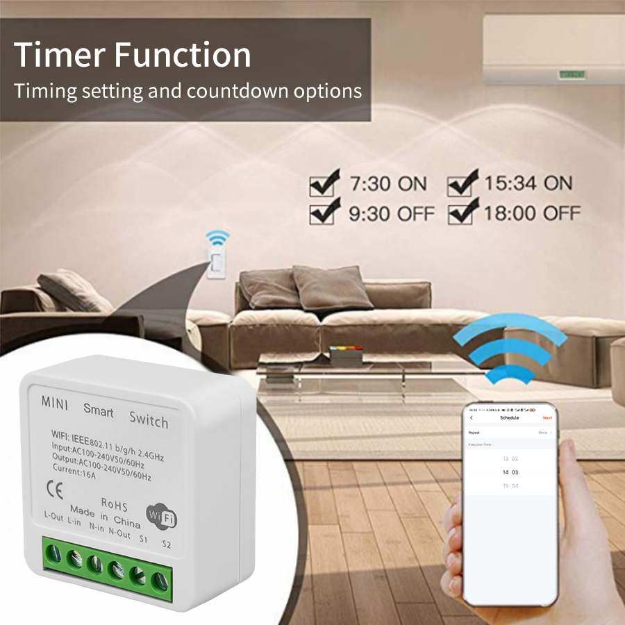 2웨이 미니 DIY 스마트 스위치 투야 와이파이 조명  - Smart Home Diy 리뷰 및 가격
